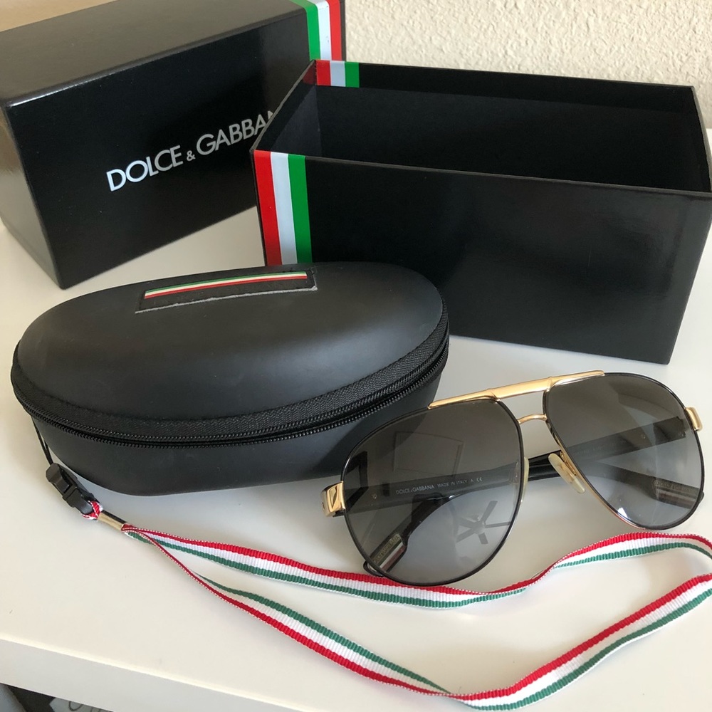 Dolce & Gabbana Gold Aviators DG2099